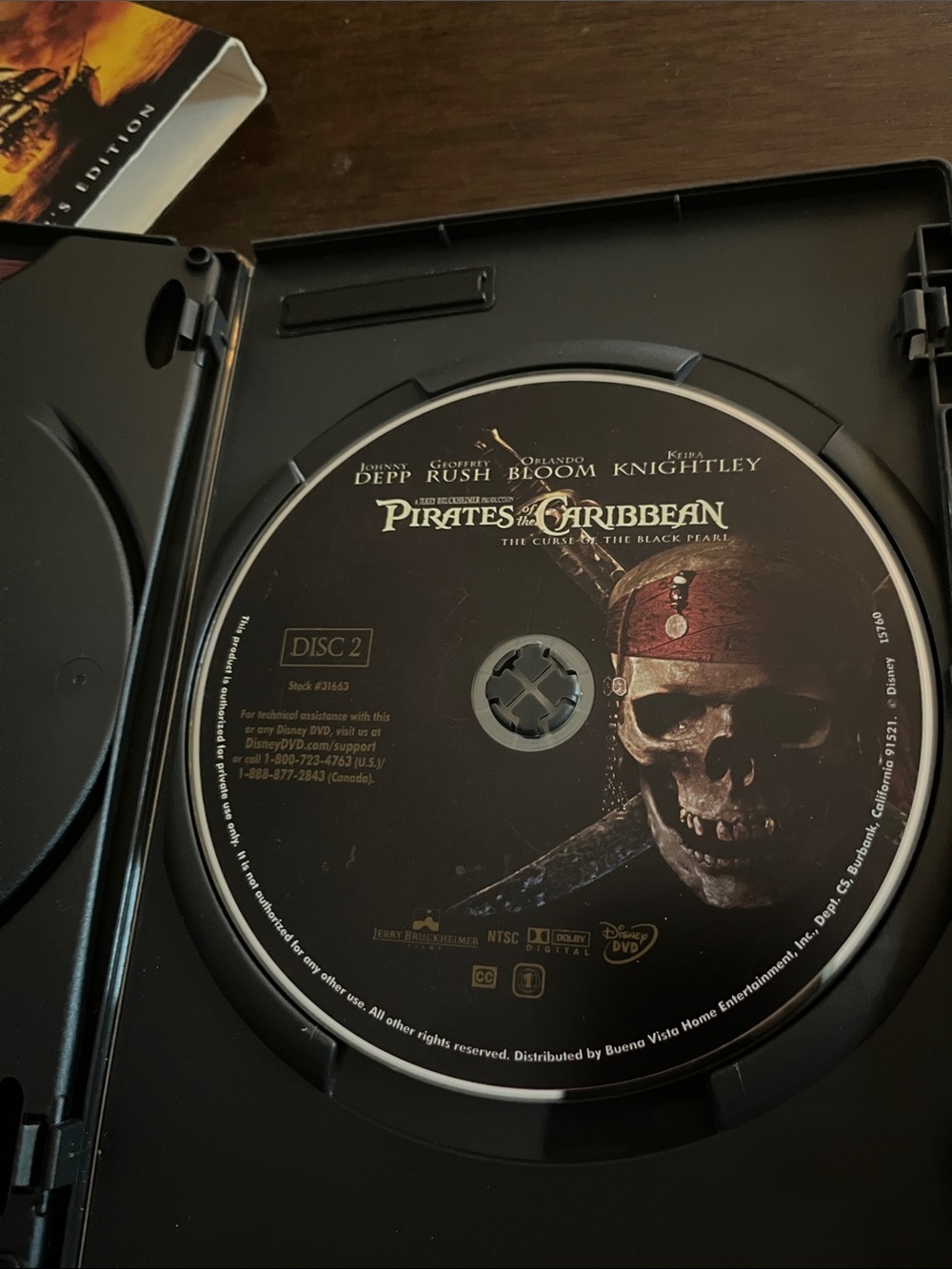 Pirates of the Caribbean 2-Disc Collector's Edition DVD Disney - Picture 4 of 4